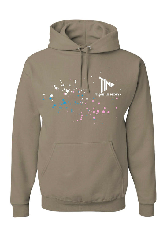 Time Is Now Paint Hoodie